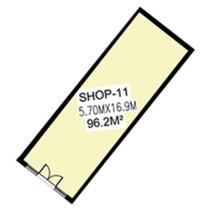 shop – 11 | 5.70 × 16.9 m