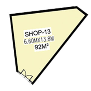 shop – 13 | 6.60 × 13.8 m