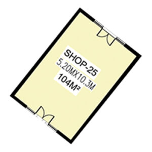 shop –25 | 5.20 × 10.3 m
