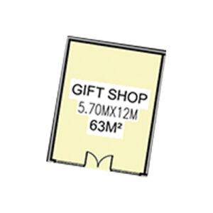 Gift shop | 5.70 × 12 m
